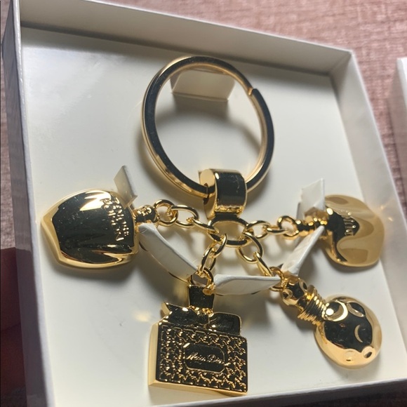#06 Dior Gold Key & Card Holder with Charms - Picture 7 of 9